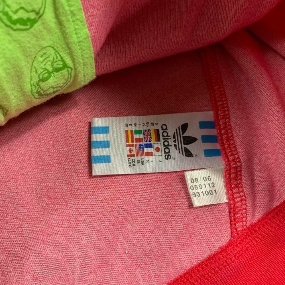 Adidas Adi Dassler Size XL Velour Track Jacket Womens Pink Trefoil Y2K 06 - Picture 4 of 8